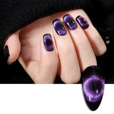 Cat eye nail polish