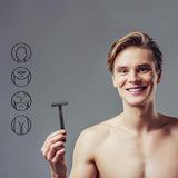 Manual vintage razor men's razor metal gift