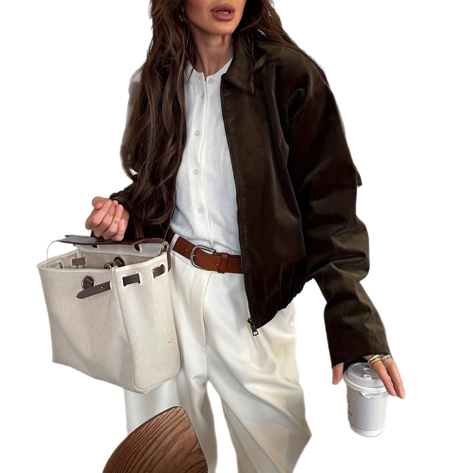 New Fashion Temperament Women's Zip Jacket