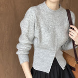 Casual Round Neck Sweater For Women