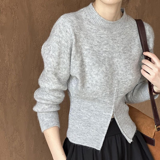 Casual Round Neck Sweater For Women