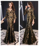 Banquet evening dress princess slim dress