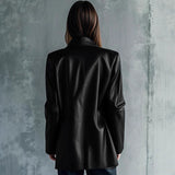 Women's Leather Jacket Elegant High-grade Versatile Casual