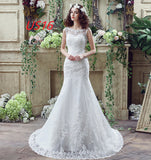 Bride Trailing Wedding Dress sexy Lace Mermaid Wedding DressW